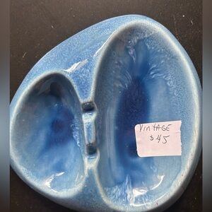 Beautiful Blue Marcia of California Monkey Face Ashtray